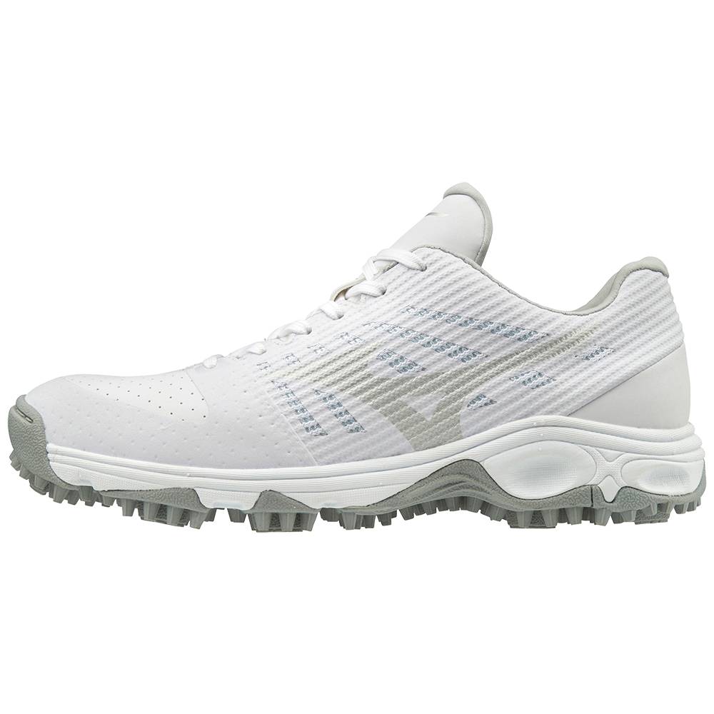 Scarpe Baseball Mizuno Ambition All Surface Basse Turf Uomo - Bianche - 43258-HAMS